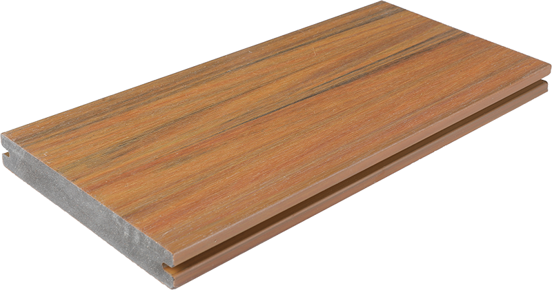 Wood plastic co-extrusion floor