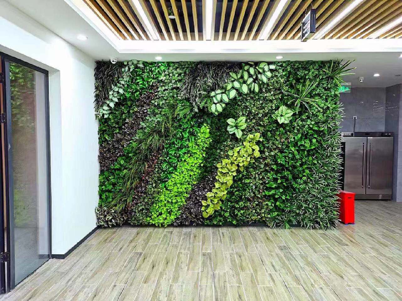 Corporate reception background wall decoration