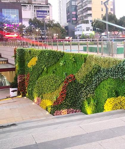 Underground passage wall decoration